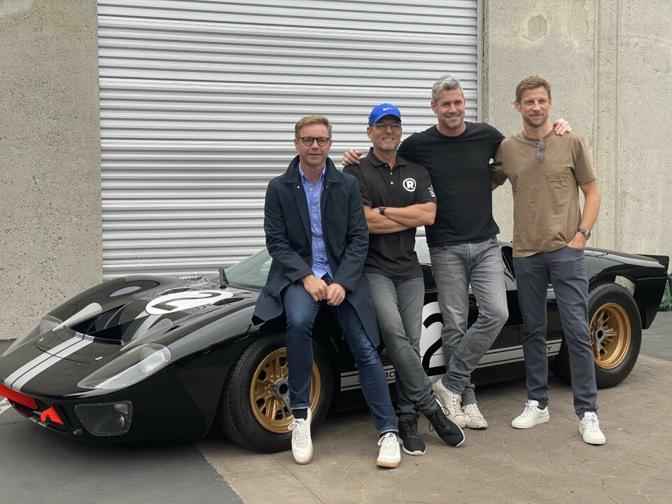 The new Radford team: Mark Stubbs, Roger Behle, Ant Anstead and Jenson Button Mark Stubbs, Roger Behle, Ant Anstead and Jenson Button - Radford Returns
