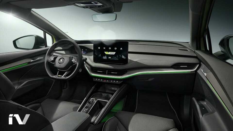 Skoda notes that “it is important to feel good” in the car, and smell plays a major role in that Skoda Enyaq coupe interior 2022