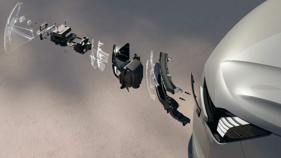 Volvo EX90 - Thor Hammer exploded DPS 2 Volvo EX90 - Thor Hammer exploded