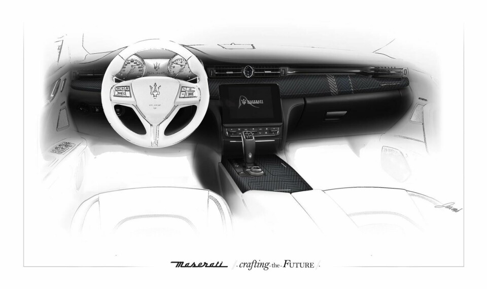 Maserati interior sketch Maserati interior sketch