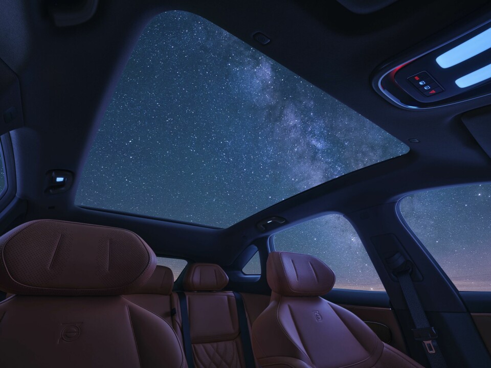 The S7’s panoramic sunroof Deepal Shenlan S7 panoramic sunroof