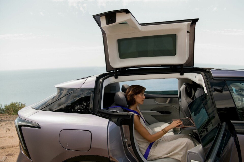 Sound design is considered from the very beginning of the user journey HiPhi interior rear