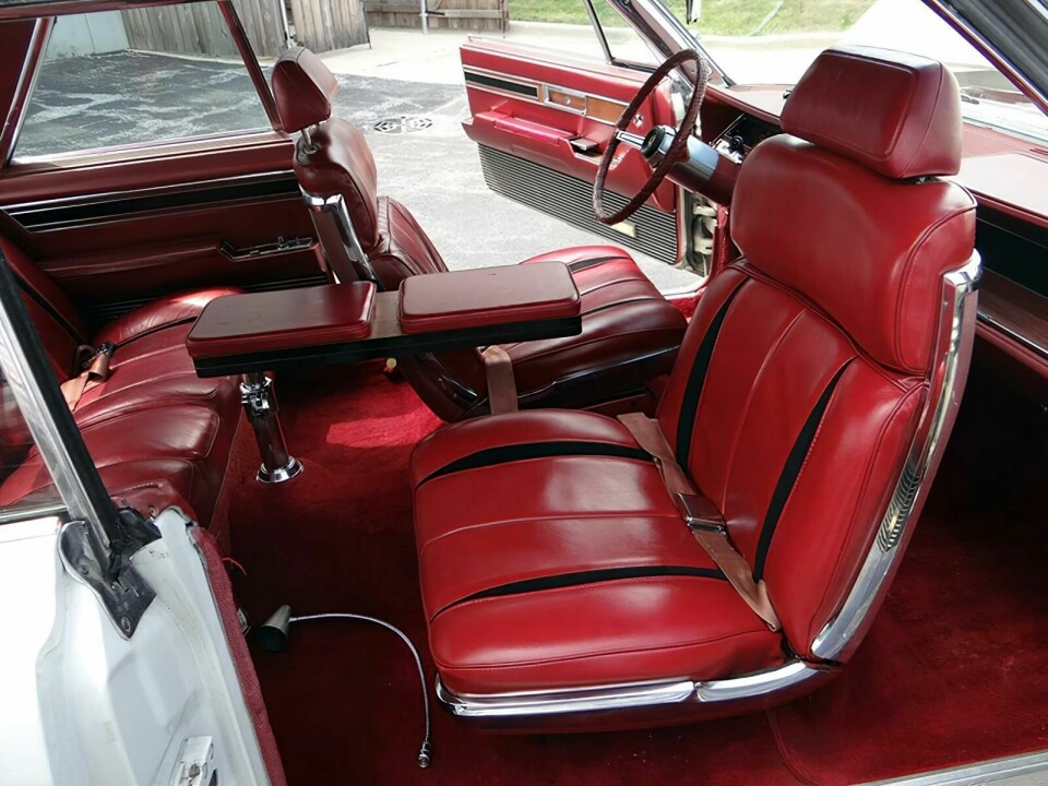 Late 1960s Chrysler Newport with a swivel seat and a pop-up table Newport