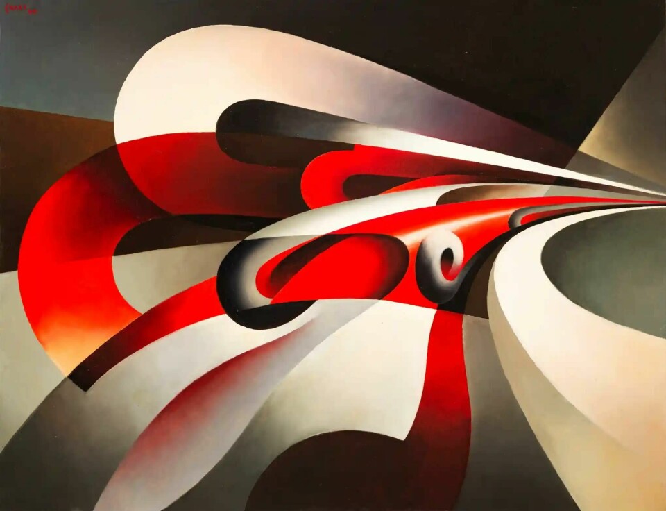 Tullio Crali’s The Forces of the Bend, 1930: Photograph: Private collection/ Tullio Crali Tullio Crali’s The Forces of the Bend, 1930: Photograph: Private collection/ Tullio Crali