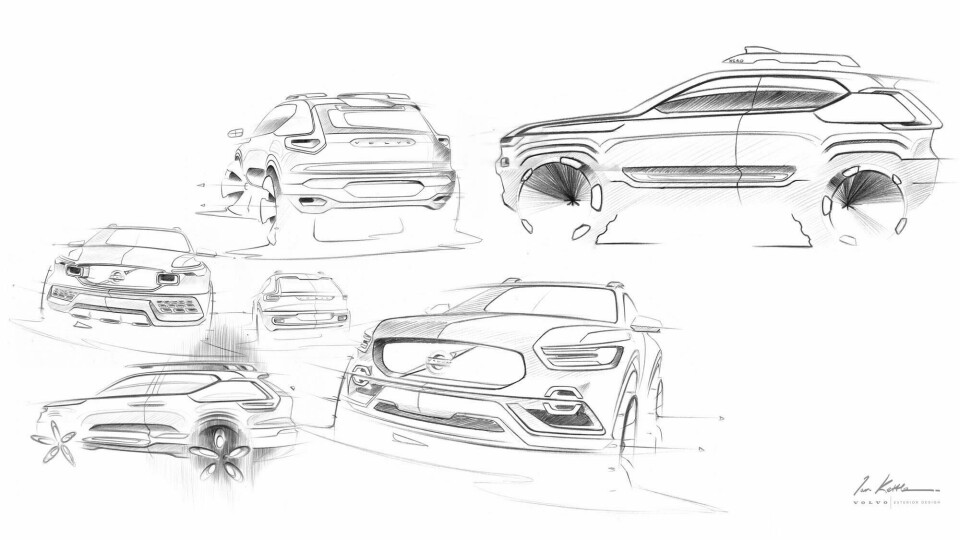 An Ian Kettle sketch, then of Volvo, now Tesla ian-kettle-sketch-01