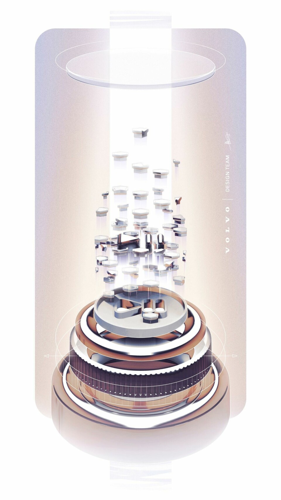 Volvo EX90 – exploded rotary switch sketch Volvo EX90 692_Exploded_Rotary_switch_sketch