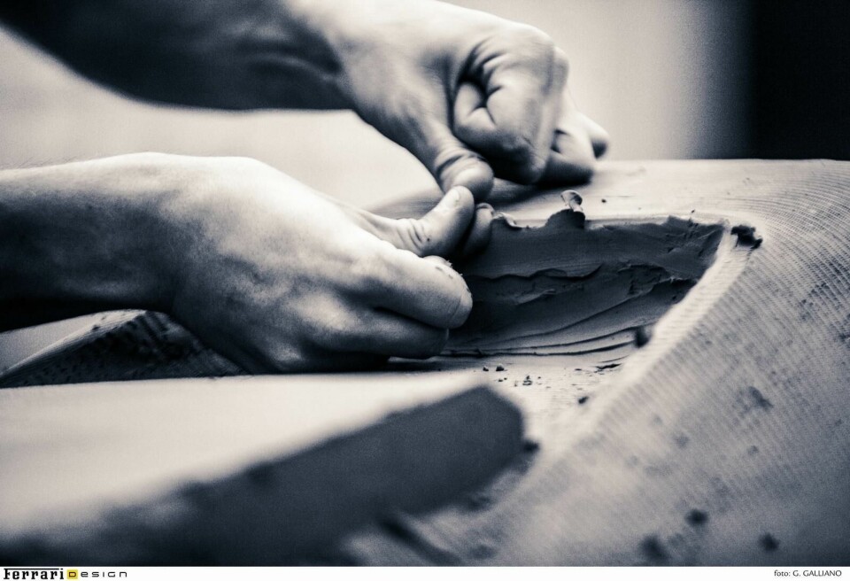 Design industry survey reveals frustrations with decision-making process 22. Close up of clay design model being made of Ferrari J50.jpg