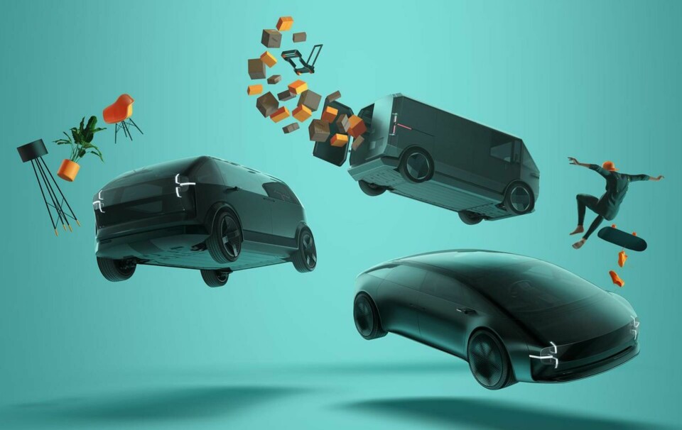 Teaser from before the launch shows a few different “top hats” for the skateboard teaser-for-canoo-electric-cars_100712606_h