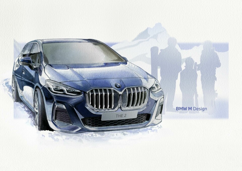 The (not so) all-new design of BMW’s 2 Series Active Tourer BMW 2 Series Active Tourer sketch HERO