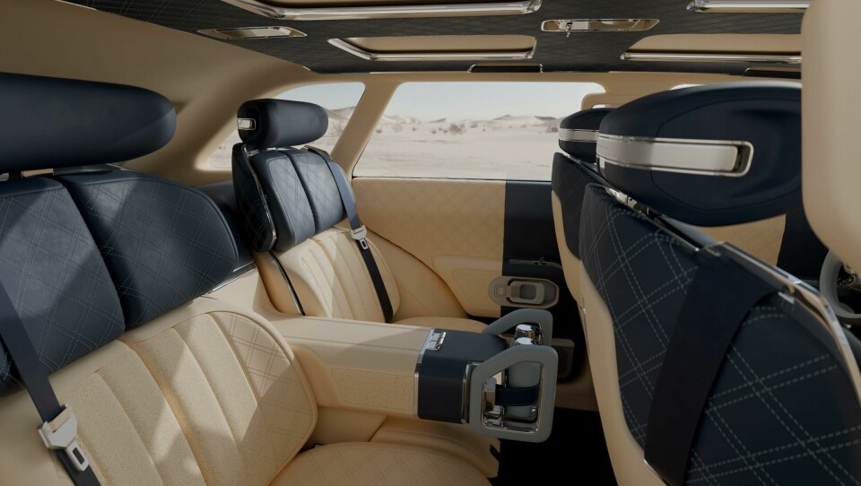 Rugged and luxury pair nicely in the back row Genesis Gran Equator X concept 076