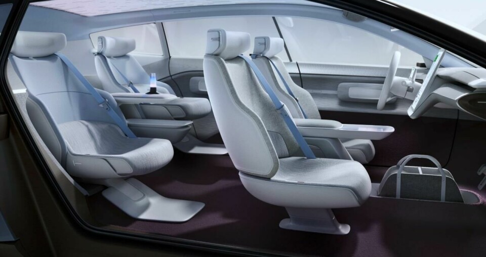 The interior of the Volvo Concept Recharge Volvo concept People Awards interior 2022