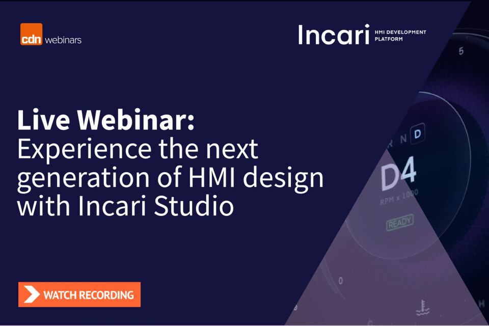 Watch recording: Experience the next generation of HMI design with Incari Studio Incari Linkedin banner_Email Banner 600x400