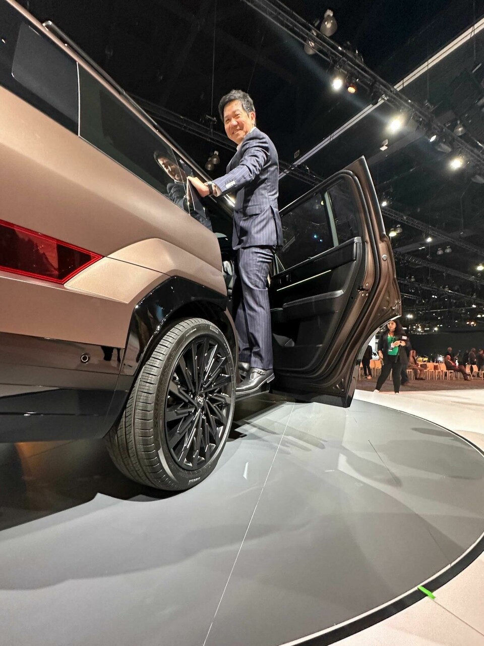 SangYup Lee has stepped up to a new role at Hyundai SangYup Lee with the new Santa Fe 2 LB