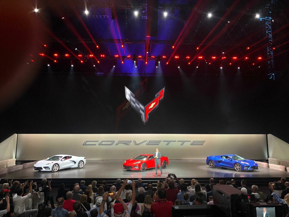 Chevrolet unveils the long-awaited, mid-engine Corvette Corvette C8 reveal event