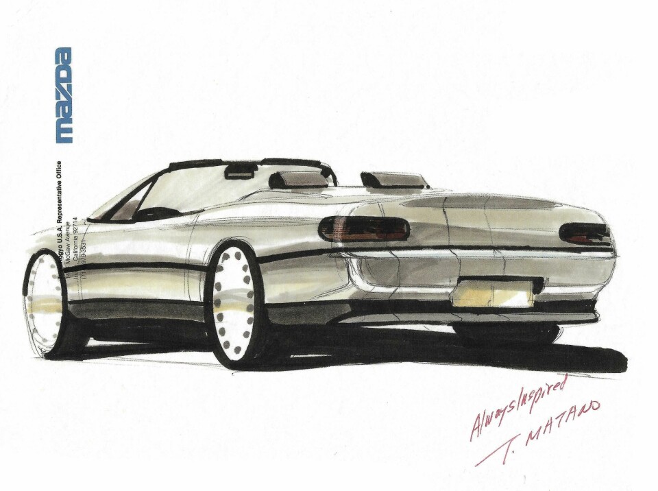 Tom Matano Miata sketch Tom Matano Miata sketch 2