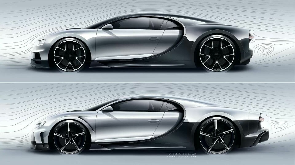 Interview: Luka Lenard UX/UI design manager at Bugatti Rimac Bugatti Chiron sketch