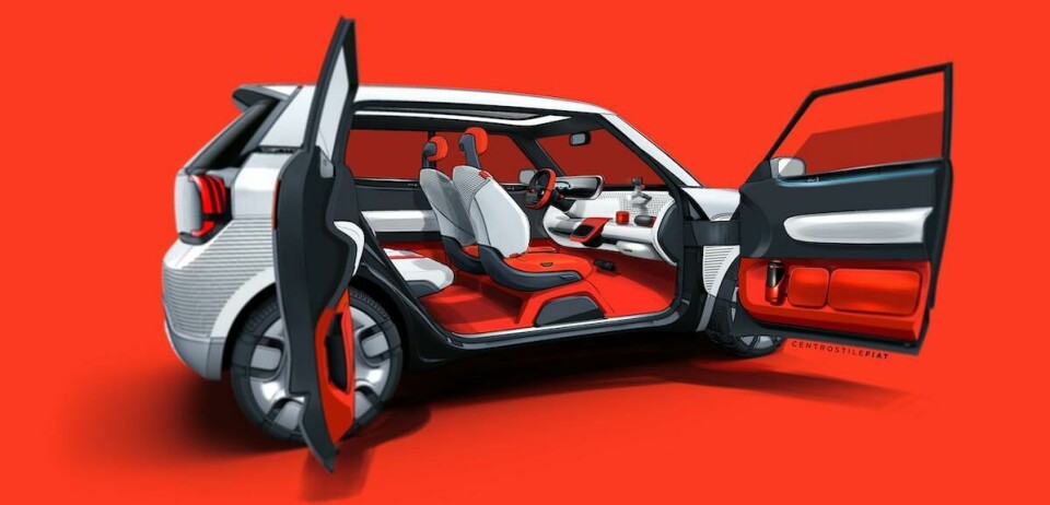 Fiat Concept Centoventi interior Fiat Concept Centoventi interior sketch 8