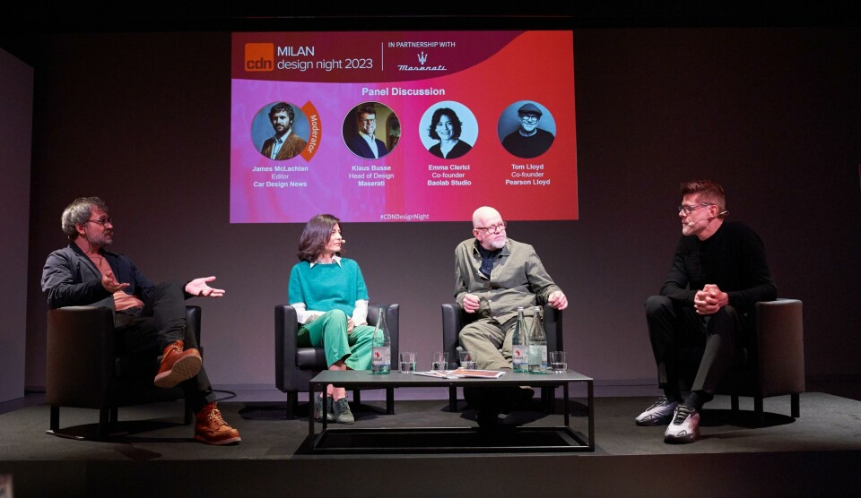 Emma Clerici, Baolab (middle left) at CDN Milan Design night hero shot Milan