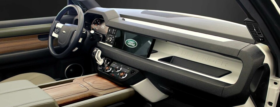 Land Rover IP later model with the air vents moved up to the A-pillars CDN Land Rover Defender 2019 L663_4_9