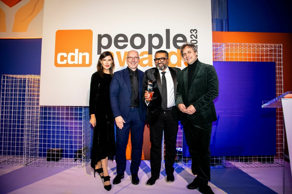 Swapnil Desai from Strate School of Design won Undiscovered Talent Award. CDN’s Abel Sampson accepted the award on his behalf Swapnil Desai from Strate School of Design won Undiscovered Talent award_CDN_PeopleAwards-16