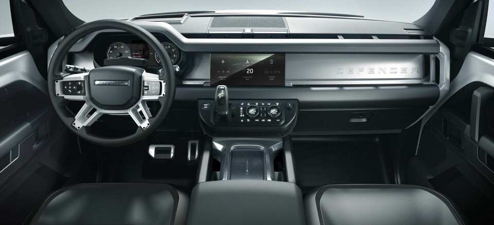 This model development of the IP shows the move towards a more mechanical look for the interior CDN Land Rover Defender 2019 L663_7