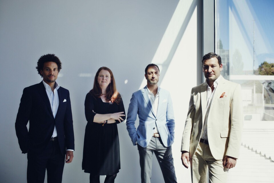 From left: Oliver Heilmer (now with MINI), Martina Starke, Karim Habib (Kia) and Domagoj Dukec in 2013 P90133985_highRes_from-left-oliver-hei