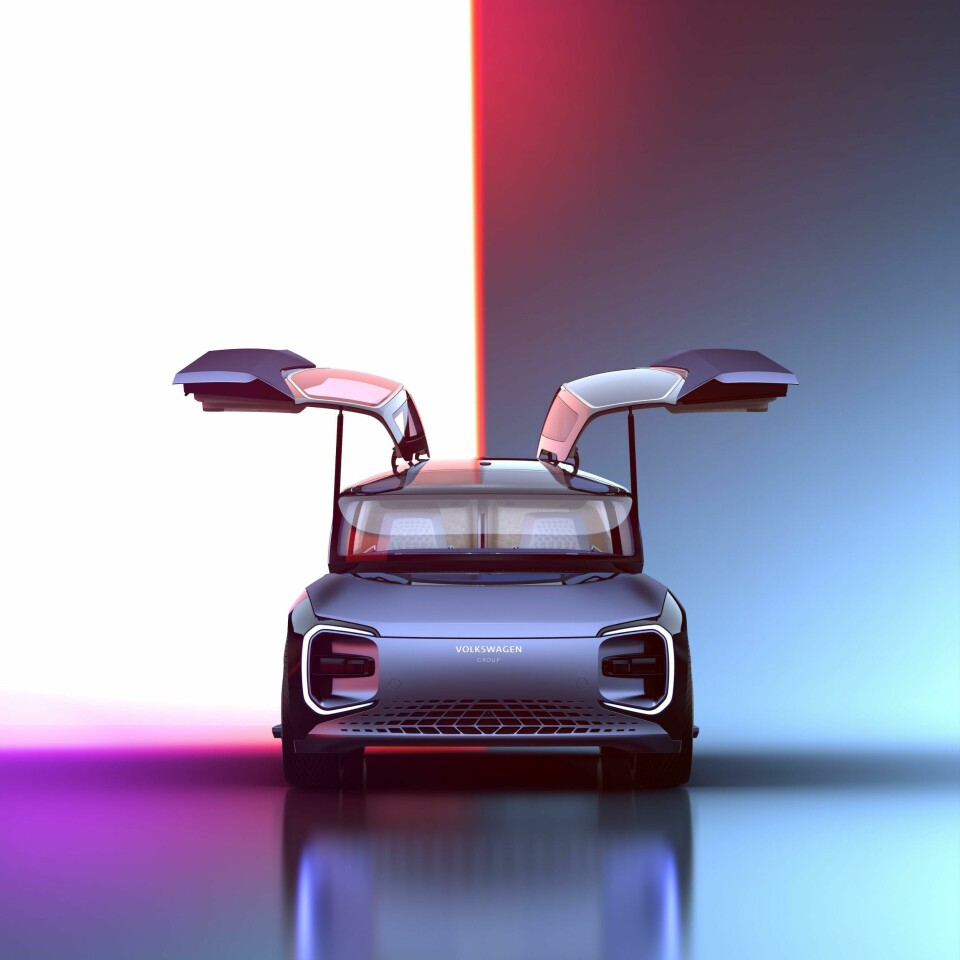 Gullwinging doors form an umbrella-like canopy GenT_IEV__Studio_FRONT_open_v002