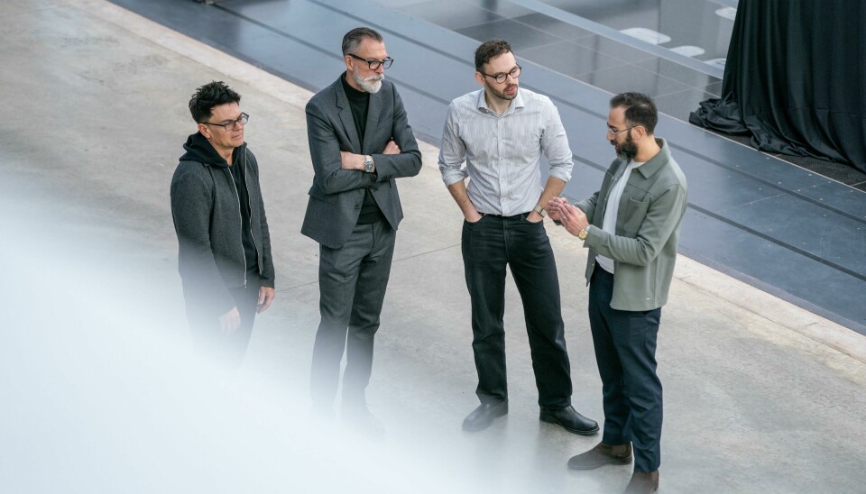 Dominic Najafi (far right) with Bryan Nesbitt (far left) next to Michael Simcoe and Oliver Cattell-Ford