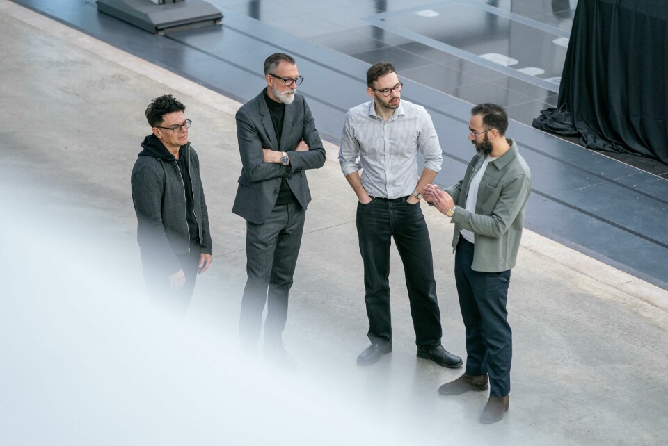 Bryan Nesbitt, Michael Simcoe with the UK studio’s Oliver Cattell-Ford, Dominic Najafi General Motors Advanced Design-UK studio Bryan Nesbitt, Michael Simcoe, Oliver Cattell-Ford, Dominic Najafi