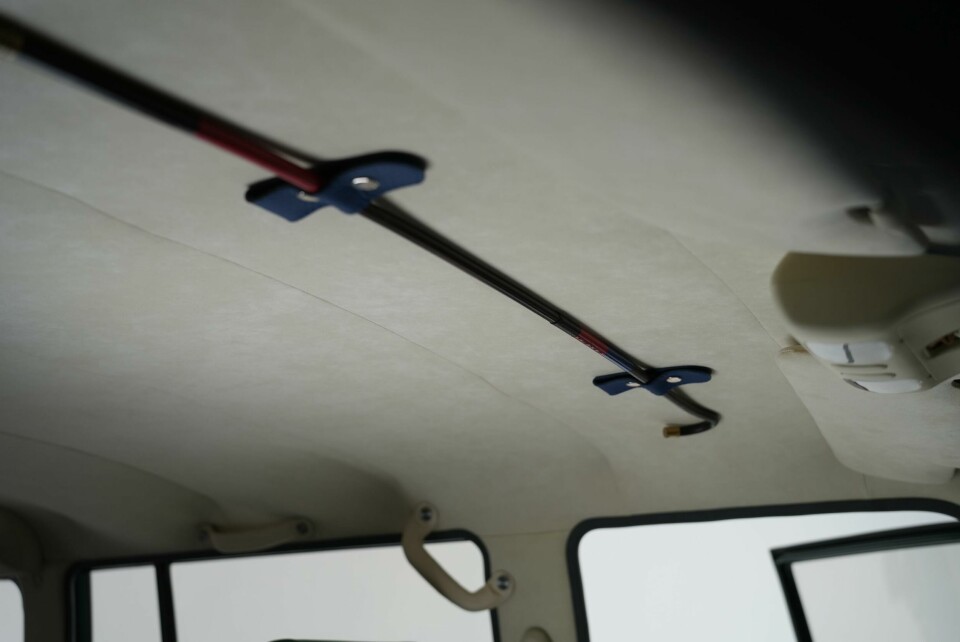 Walking stick given pride of place on the roof liner UAE Nostalgia Edition_ Peec Studio_21