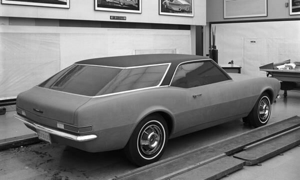 This 1965 proposal for a Nomad based on the forthcoming Camaro never went past the clay model 1965 Chevrolet Nomad