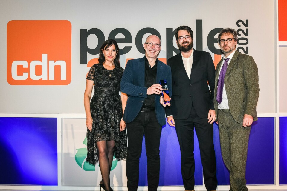 Volvo’s Robin Page celebrates recieving the award for Most Supportive Design Leader CDN People Awards winners photo-10