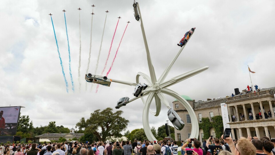 In review: Goodwood Festival of Speed 2023 HERO The Red Arrows fly over the Central Feature at the 2023 Goodwood Festival of Speed. Ph. by PA.