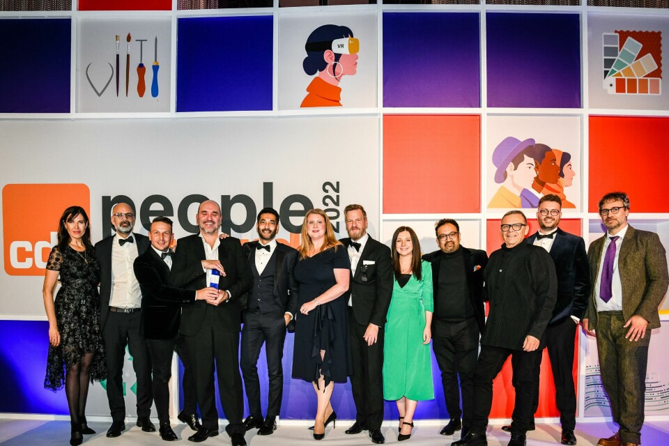 The team at Mahindra Design accept their award for best branding CDN People Awards winners photo-15