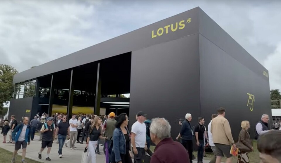 Sales may be slow but this was Lotus biggest ever stand at Goodwood Lotus Goodwood 2023 stand JPG