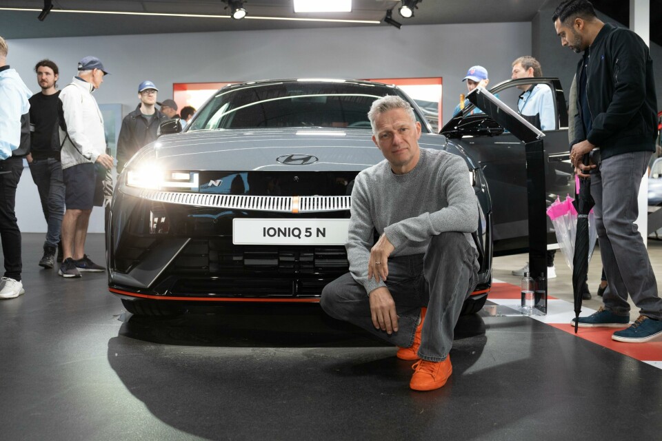Simon Loasby with the Hyundai Ioniq 5 N Simon Loasby with the Hyundai Ioniq 5 N