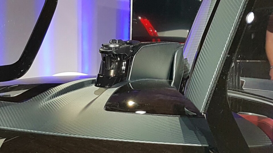 Central LiDAR sensor box is integrated into the design by the slotted dorsal fin Apex AP-0 LiDAR ADAS sensor
