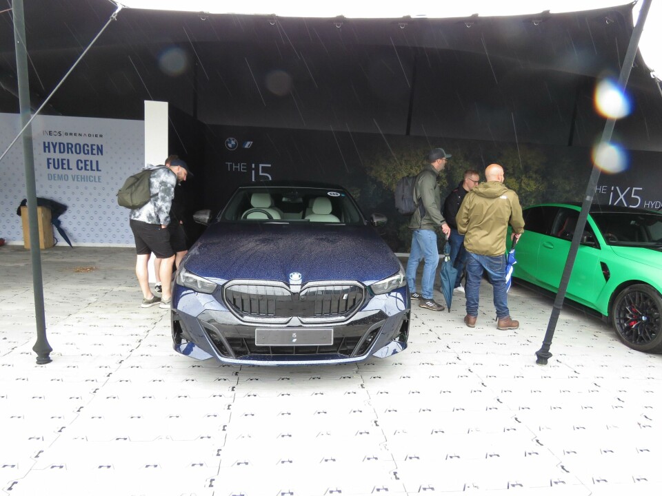 The electric 5 Series – the i5 – made its debut at the BMW stand IMG_1733