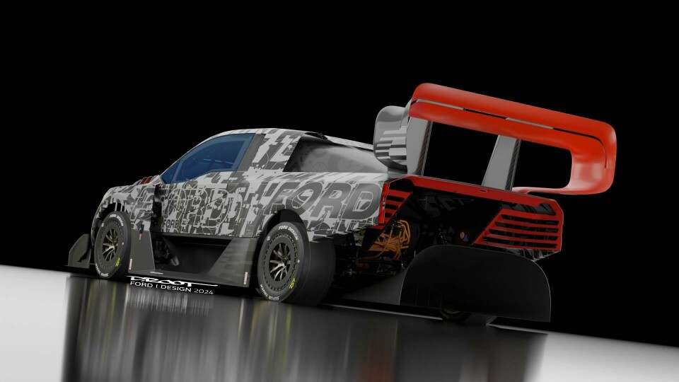2000 horsepower, 6000 pounds of downforce, one massive spoiler Ford_Super_Truck_2