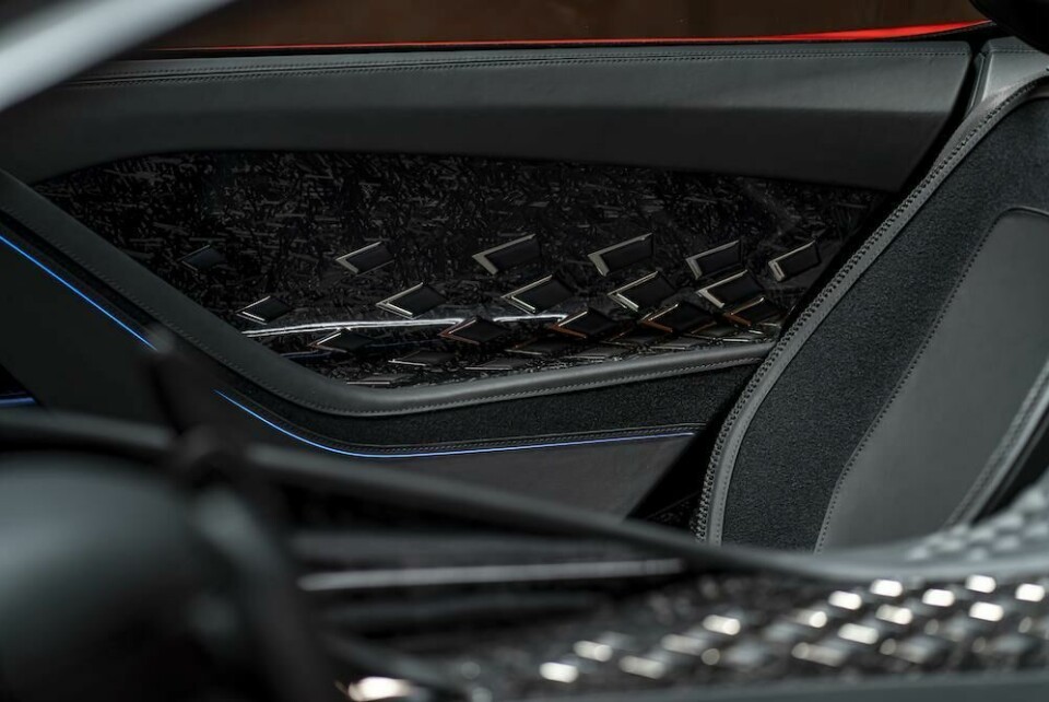 Karma SC1 interior lighting detail Karma SC1 interior lighting detail