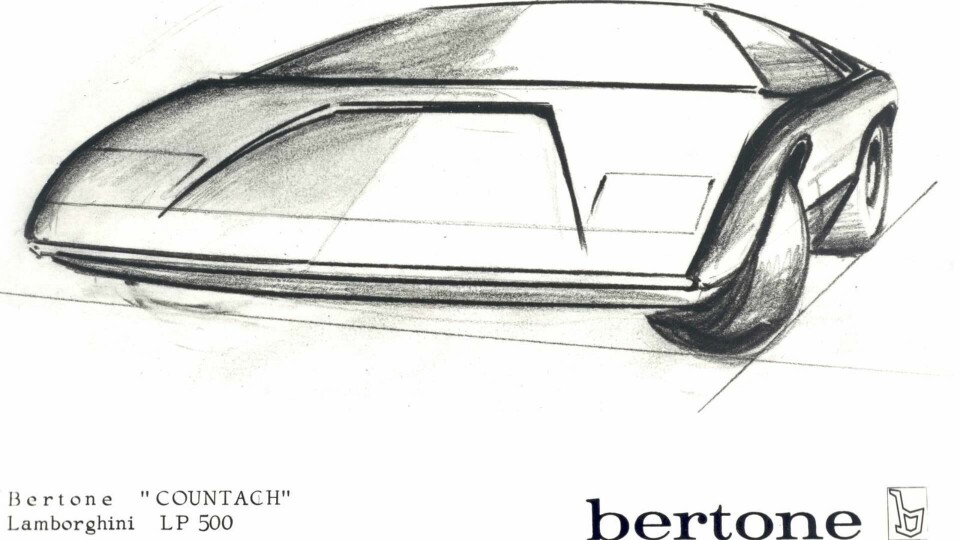 Car Design News April Focus: Sketching Marcello Gandini’s hand-drawn blueprint of the Lamborghini Countach