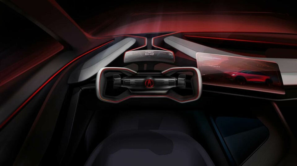 The design team went for a clean HMI with the Precision concept 06 Acura Precision EV Concept - Instinctive Drive mode