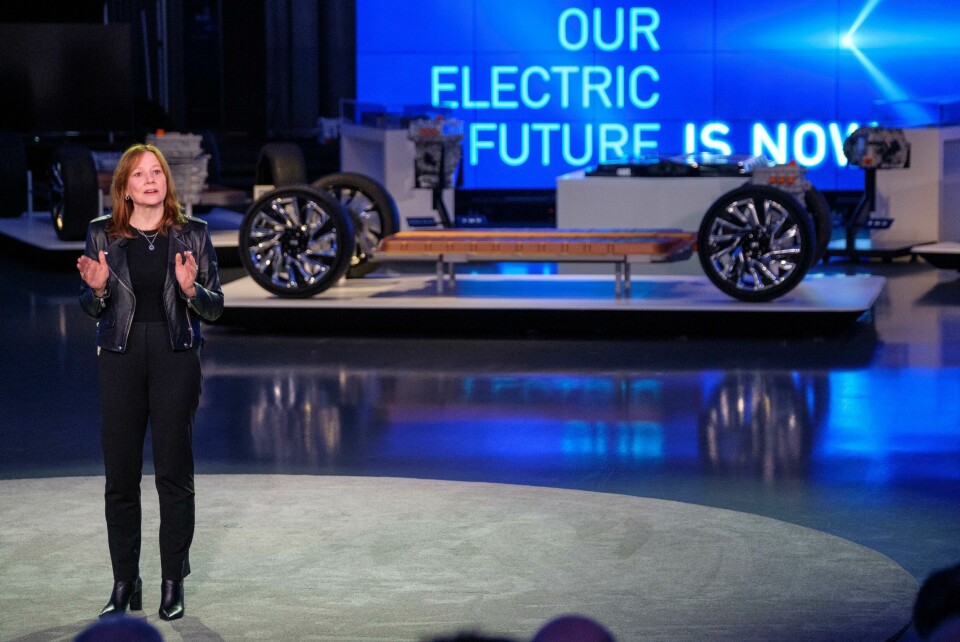 Mary Barra recently introduces GM’s Ultium platform in the GM Styling Dome Mary Barra recently introduces GM’s Ultium platform in the GM Styling Dome