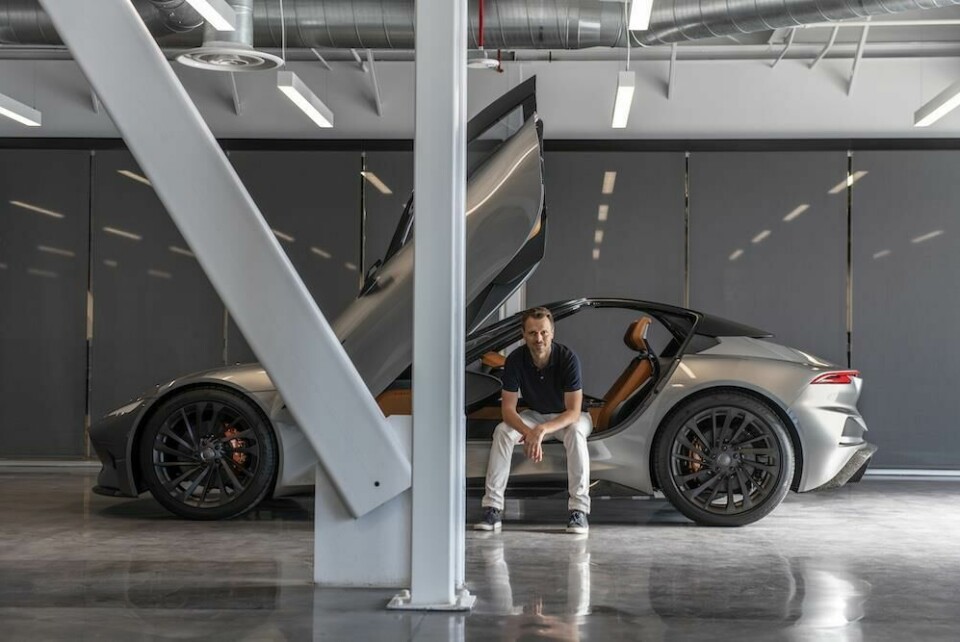 Karma design vice president Andreas Thurner in the SC2 Andreas Thurner in the Karma SC2