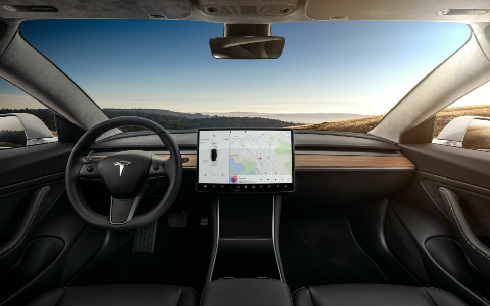Tesla went all in on the screen with the Model 3 Model 3 - Interior Dashboard - Head On