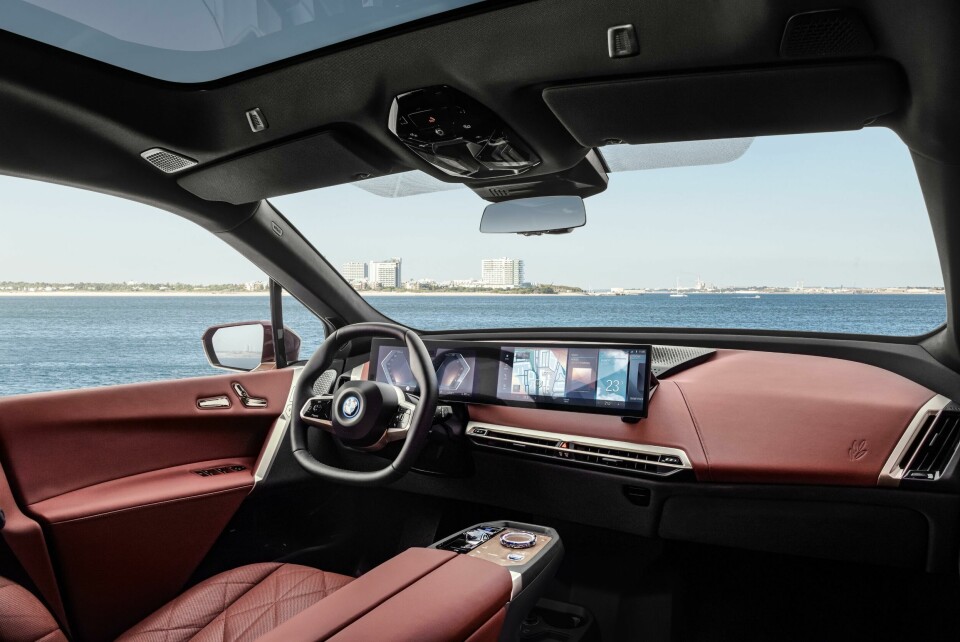 BMW iX has a multi-modal approach: touch, speech, gesture or central controller BMW iX - int dash angle (sport)