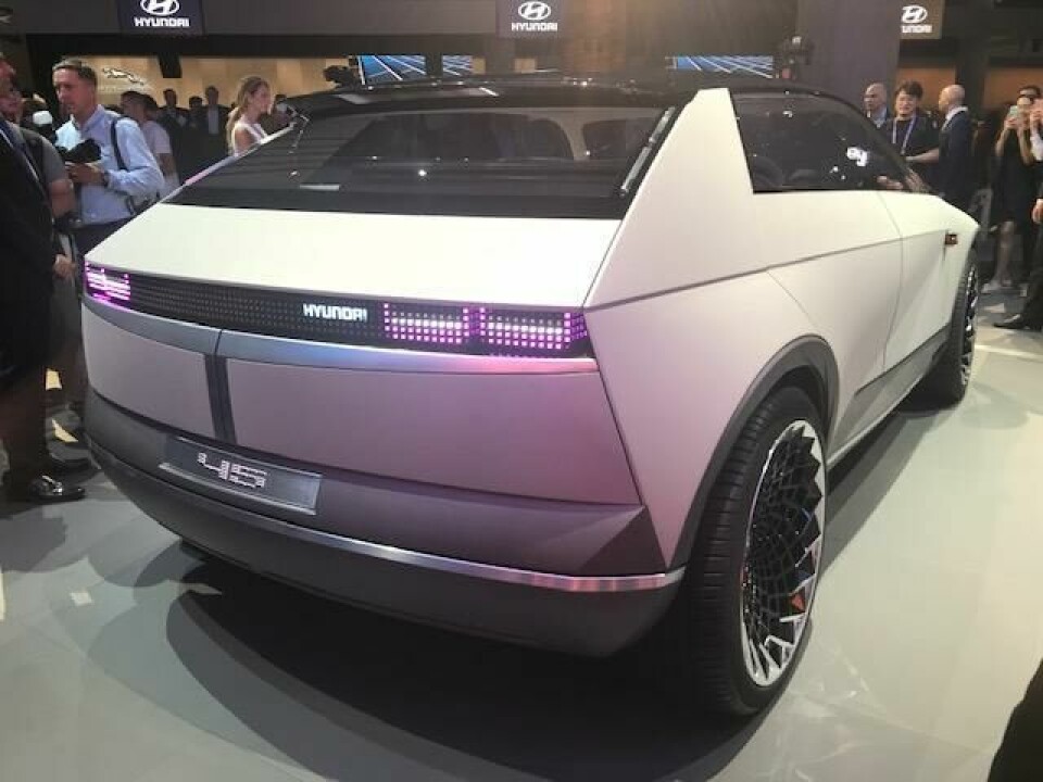 Frankfurt 2019 Hyundai 45 concept rear Frankfurt 2019 Hyundai 45 concept rear 34