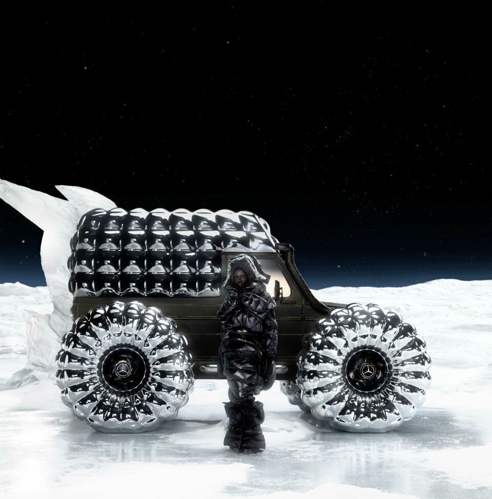 Project Mondo G Mercedes-Benz x Moncler launch Project Mondo G Merc x Moncler - ext side & model