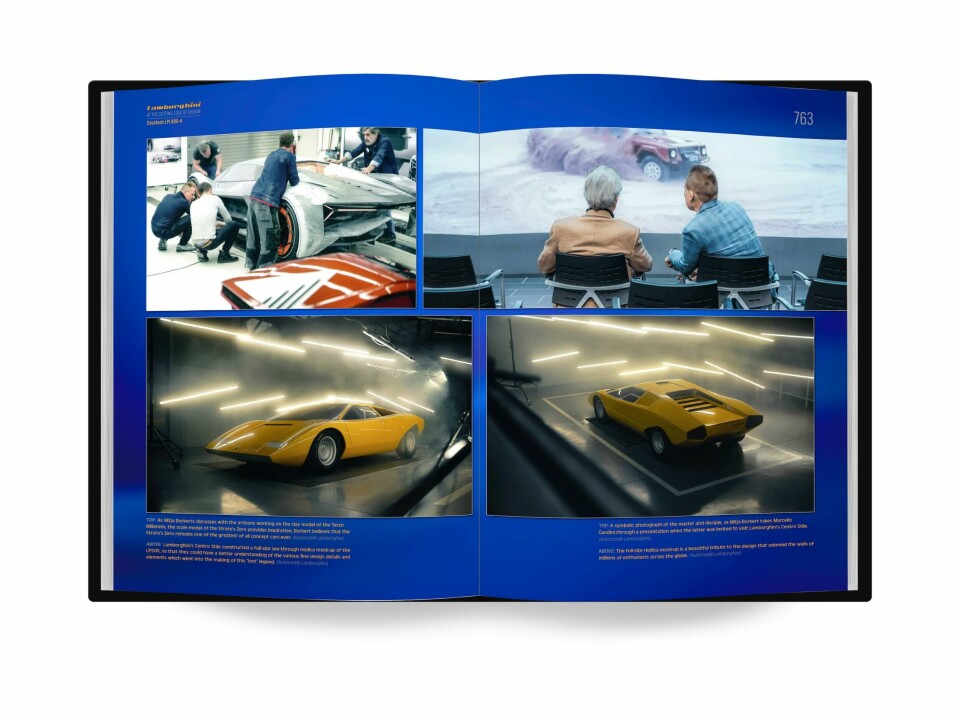 A new book on Lamborghini focuses on the brand’s design history LAMBO book spreads 762-763