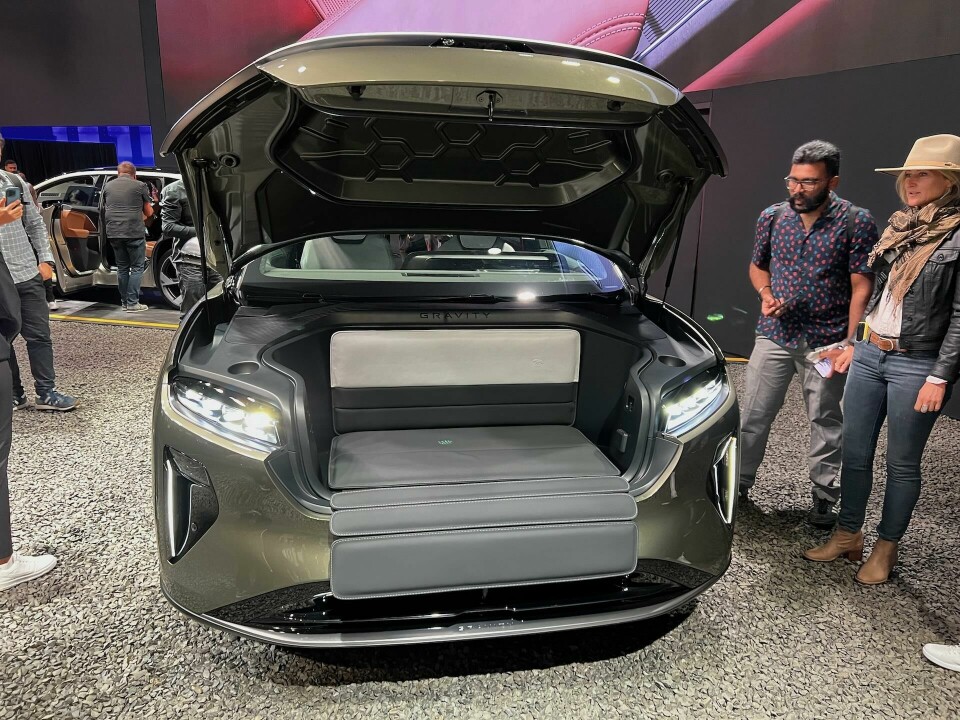 The frunk of the Lucid Gravity attracted plenty of attention Gravity04